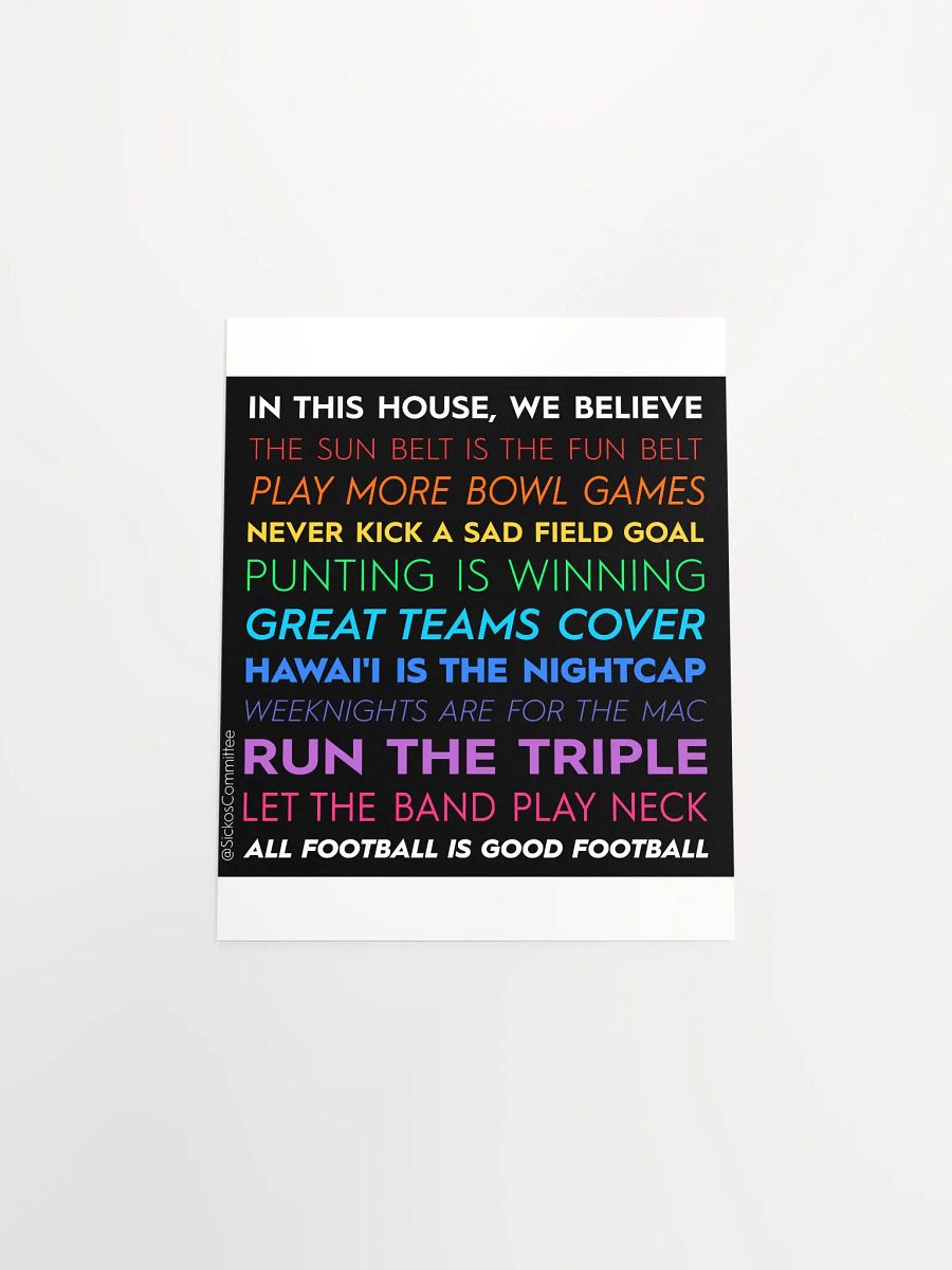 In This House - Sickos Committee Poster (7 Sizes) product image (25)