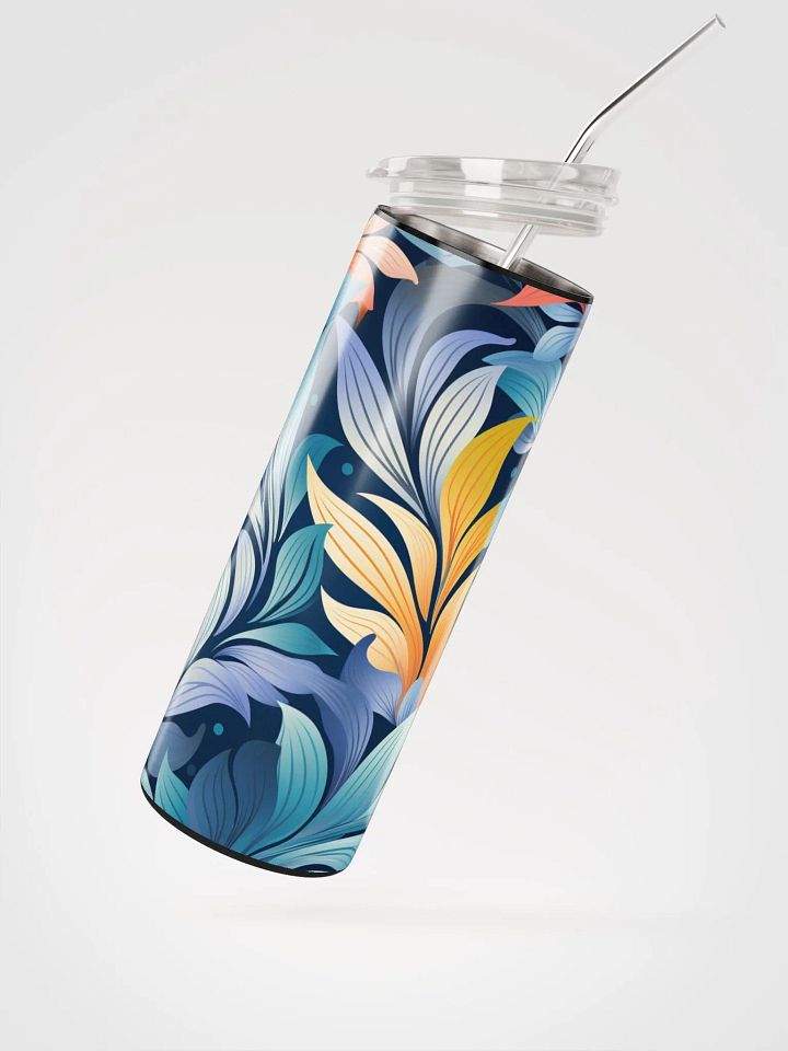 20oz Vibrant Pastel Forest Leaves Stainless Steel Tumbler – Stylish & Durable product image (2)