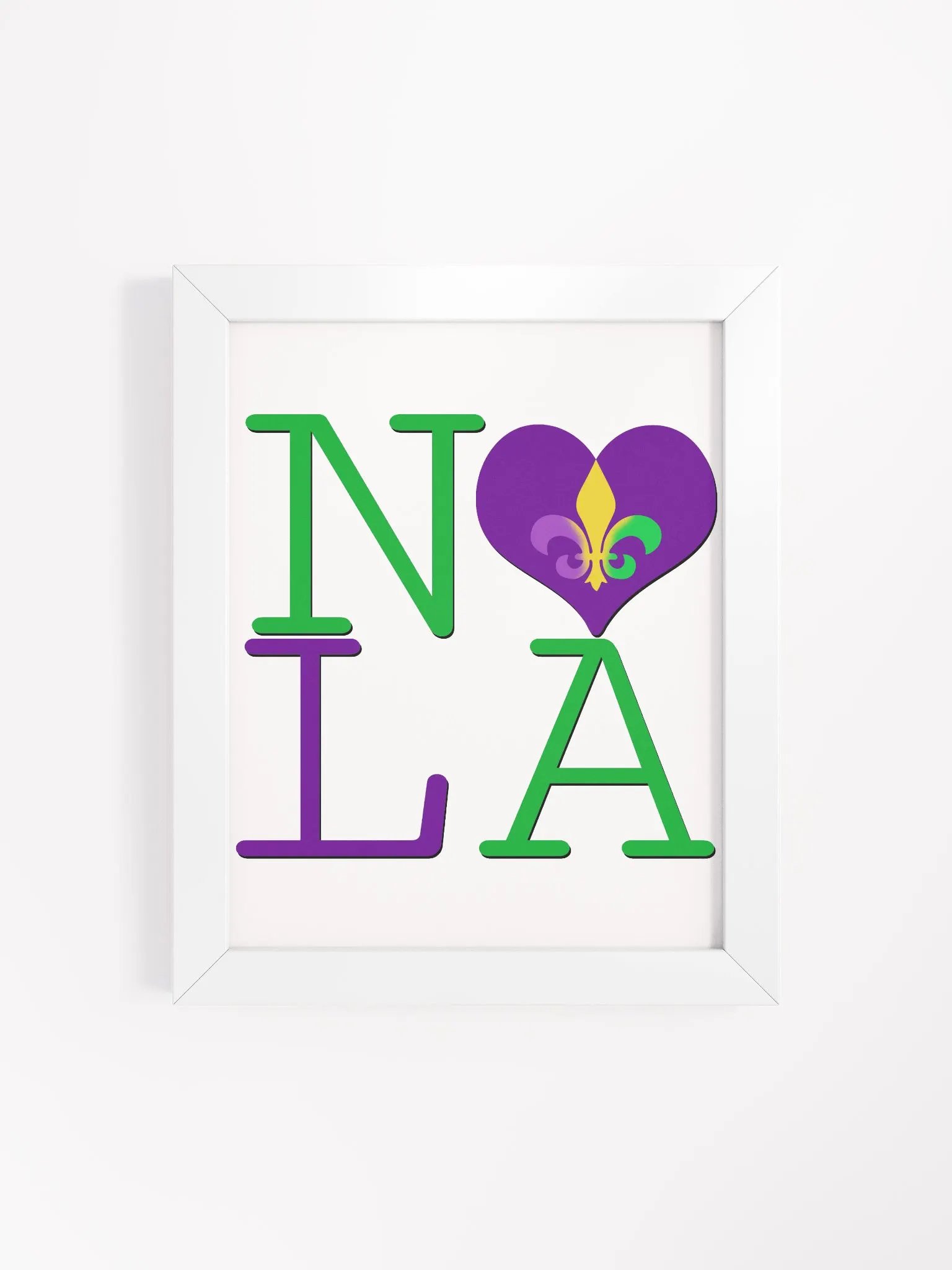 I LOVE NOLA **BIGSHOT POSTER** (MARDI GRAS + IMAGE POP) product image (4)