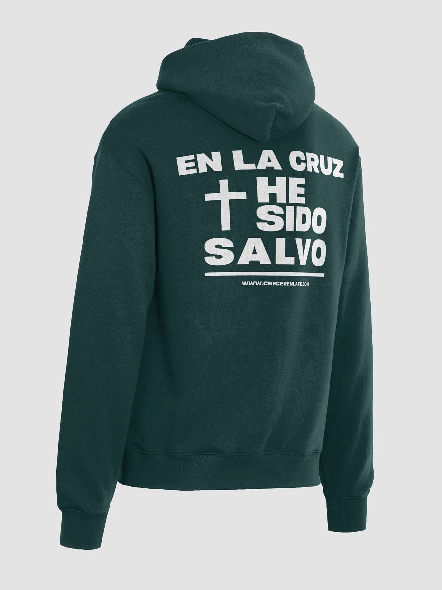 Hoddie Premium "En La Cruz He Sido Salvo" - Crecer en la Fe product image (5)
