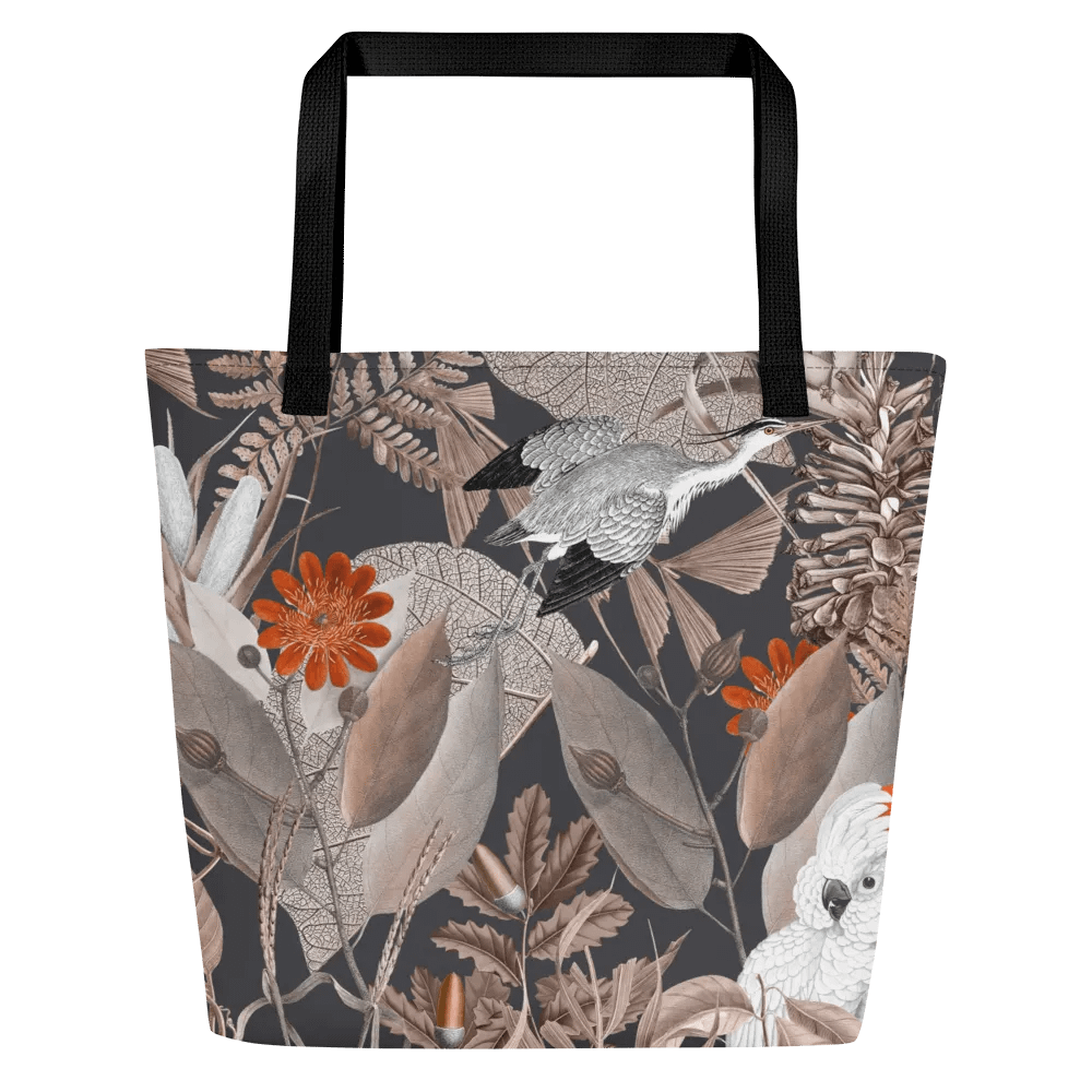 Grey Ecotone Large Tote Bag with Pocket product image (1)