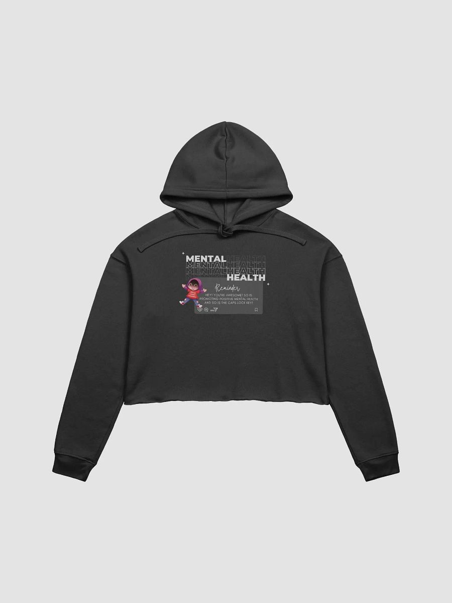 Mental Health Awareness Cropped Hoodie - Dark product image (1)