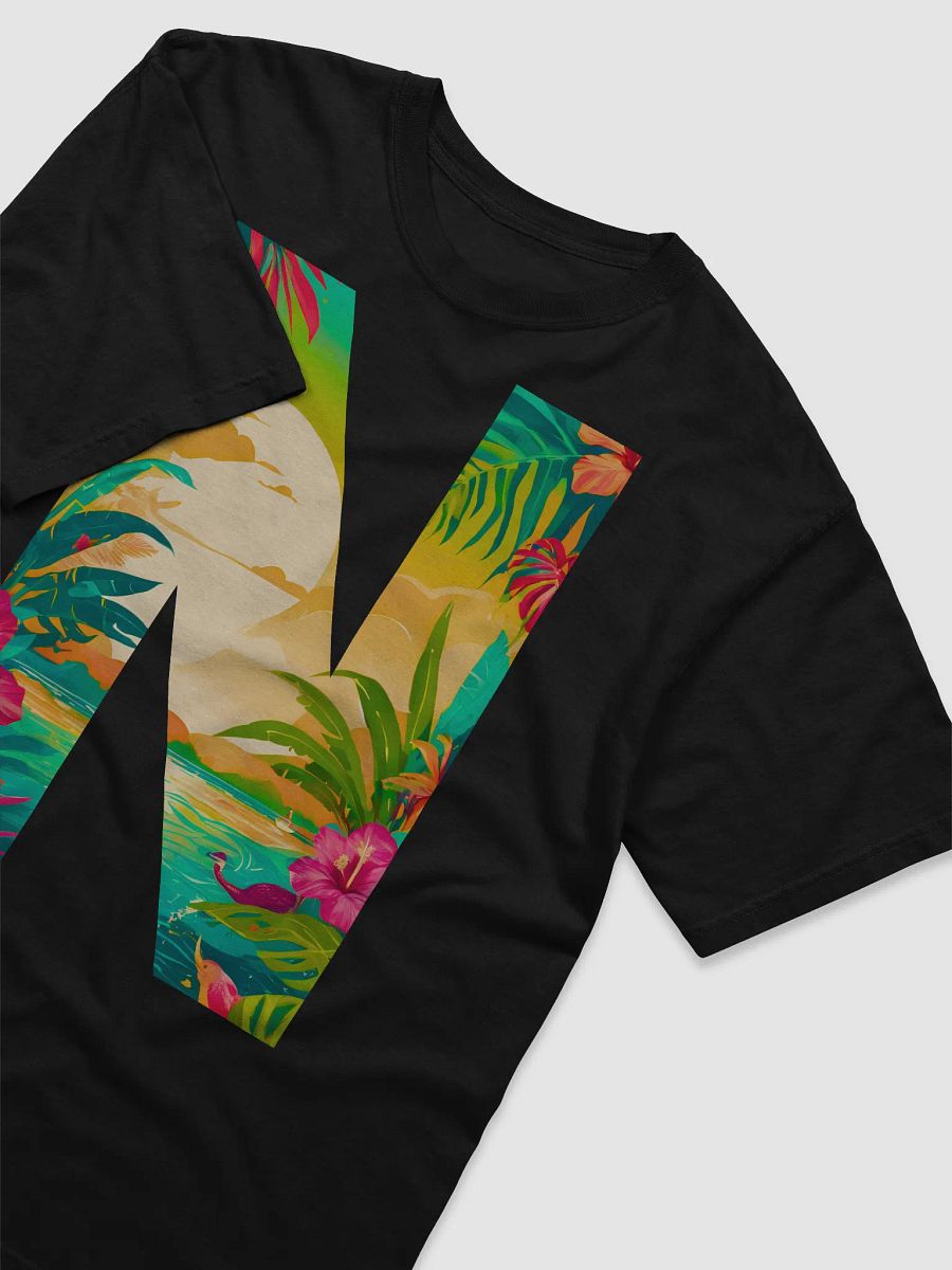 Tropical Sunset Paradise T-Shirt (Letter-N) product image (5)