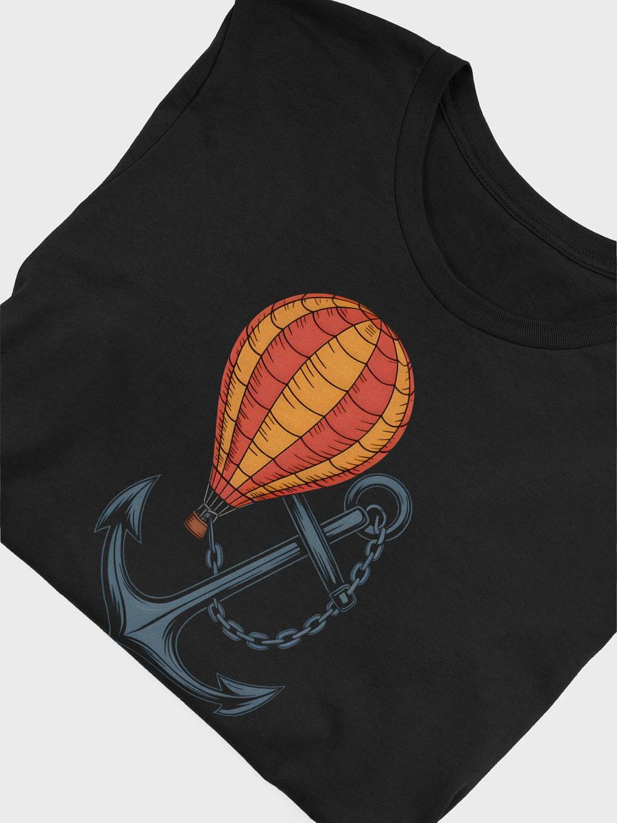 Stagflation Graphic Tee | Stuck & Soaring Balloon & Anchor Design product image (5)