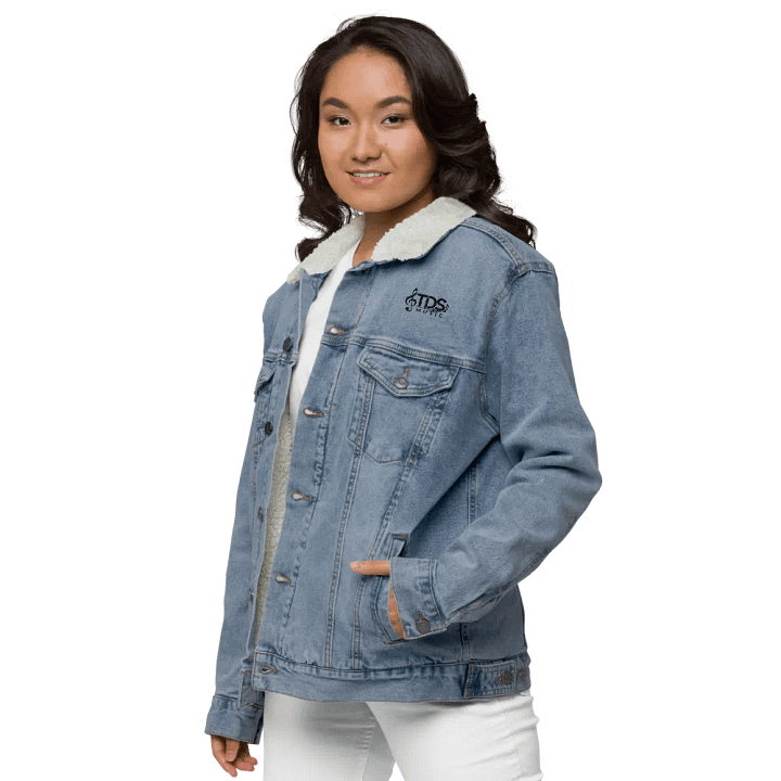 TDS Music Threadfast Sherpa Denim Jacket in Black and Blue (XS-3XL) product image (2)