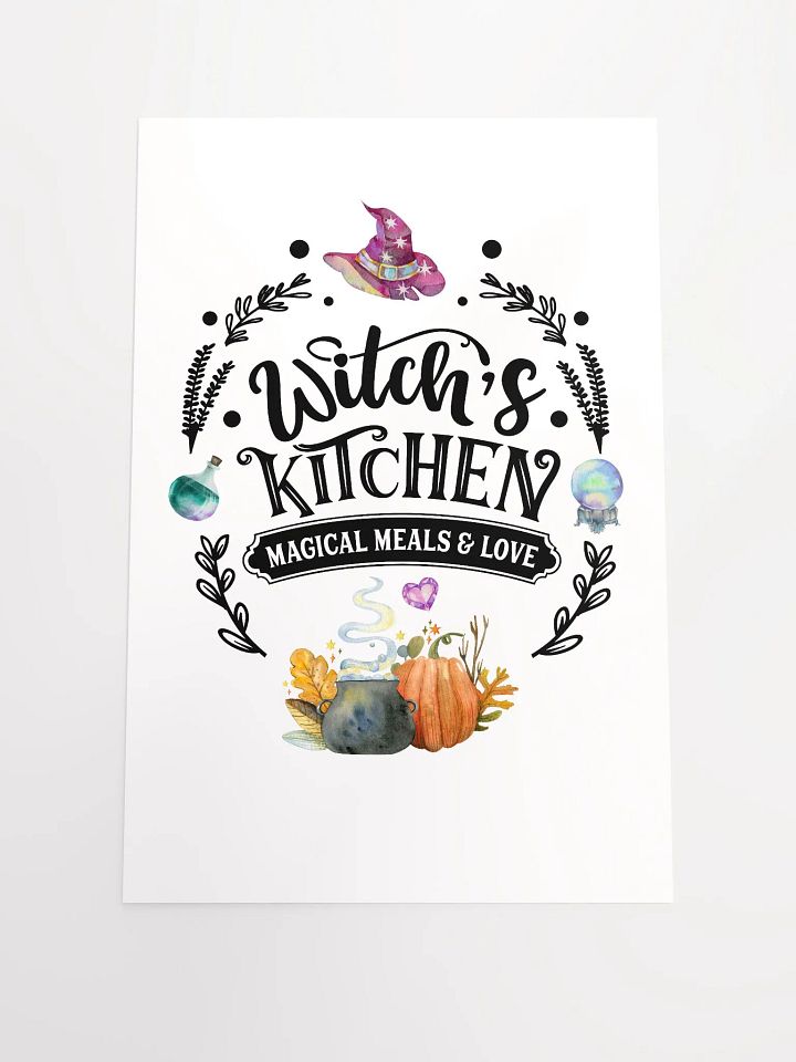 Witch's Kitchen, Magical Meals and Love POSTER - Witchy, Kitchen Witch, Magic Kitchen Gift product image (3)