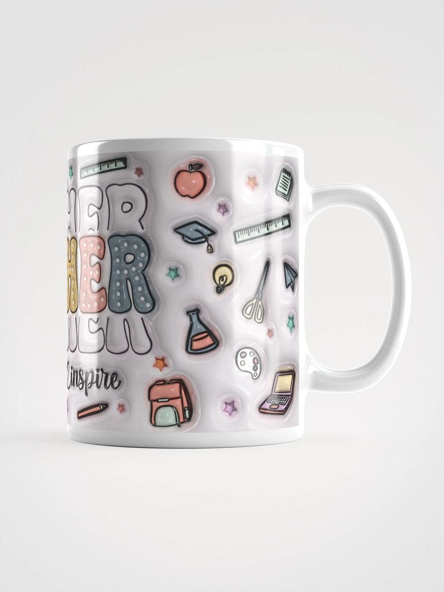 Teach Love Inspire Teacher Inflated Design Mug product image (5)