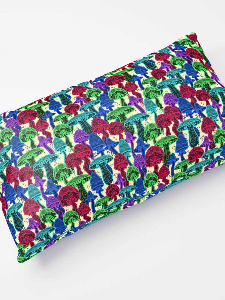 Neon Mushrooms (Variation 2) All-Over Throw Pillow product image (4)