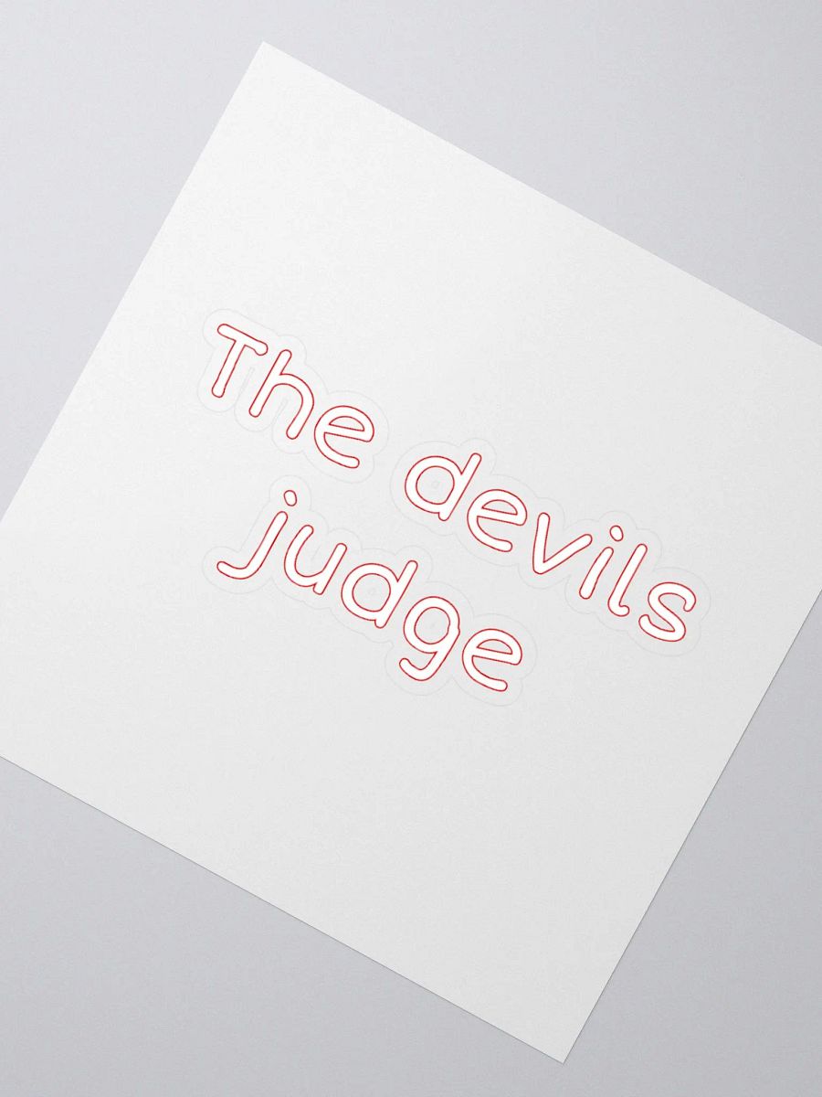the devils judge red sticker product image (2)