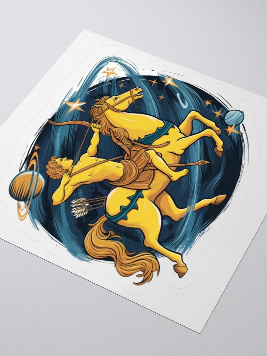 Exclusive Sagittarius Zodiac Sticker: Centaur Archer in Cosmic Twilight - Perfect for Astrology Fans and Unique Gifts! product image (3)