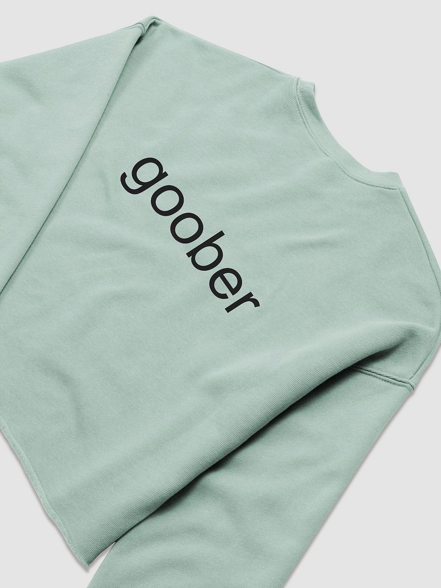 Goober (Black Text) Embroidered Crop Top Sweater product image (15)