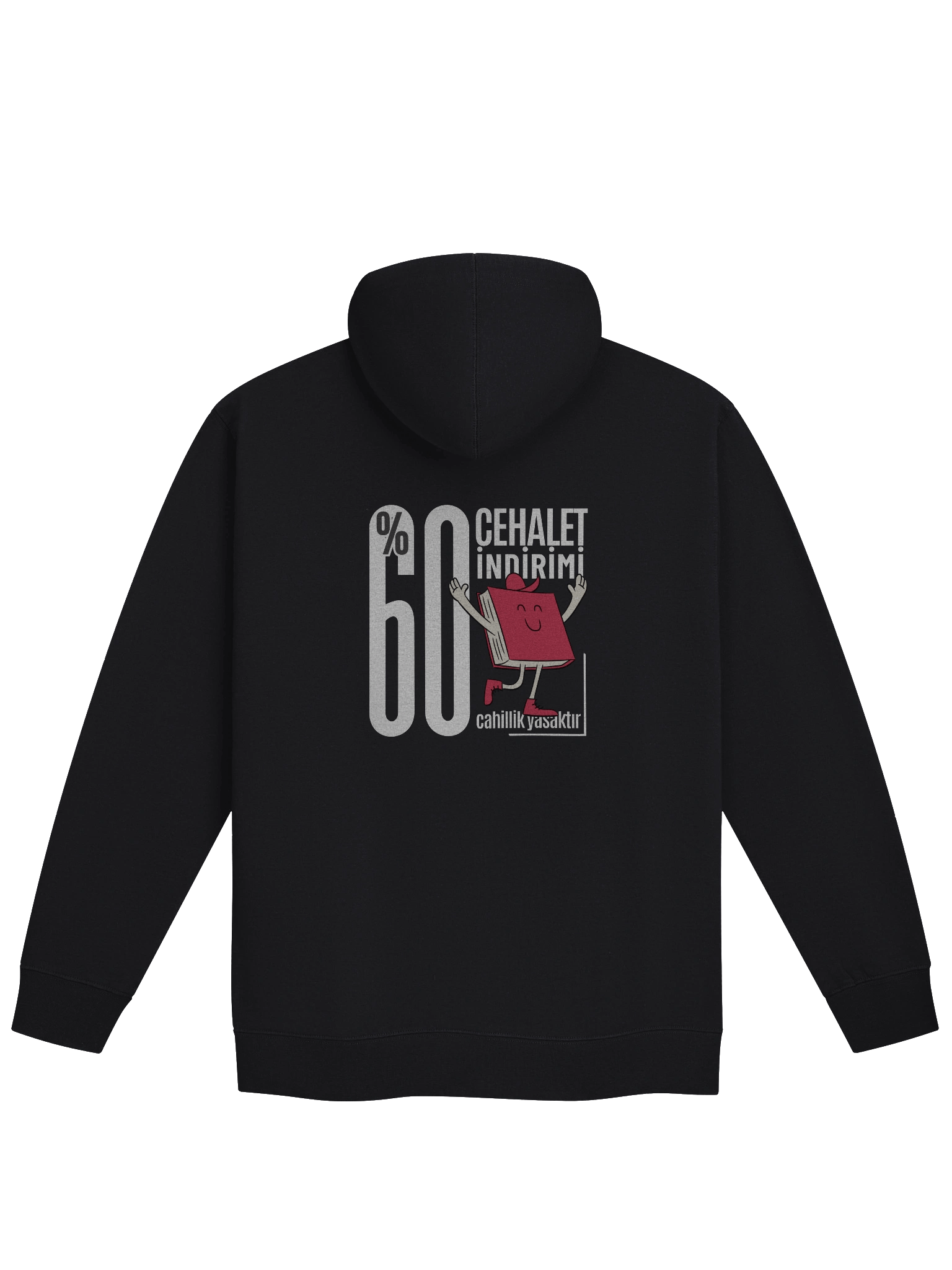 Polar Astarlı Fermuarlı Hoodie | %60 Cehalet İndirimi Türkçe Tasarımlı Kapüşonlu Kış Konforu product image (2)