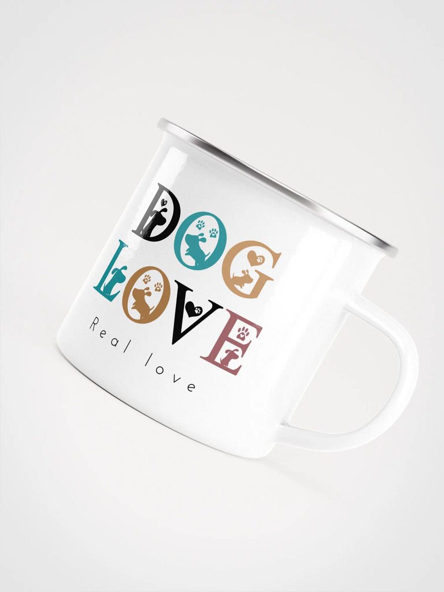 "Dog love-Real love" enamel Mug product image (2)