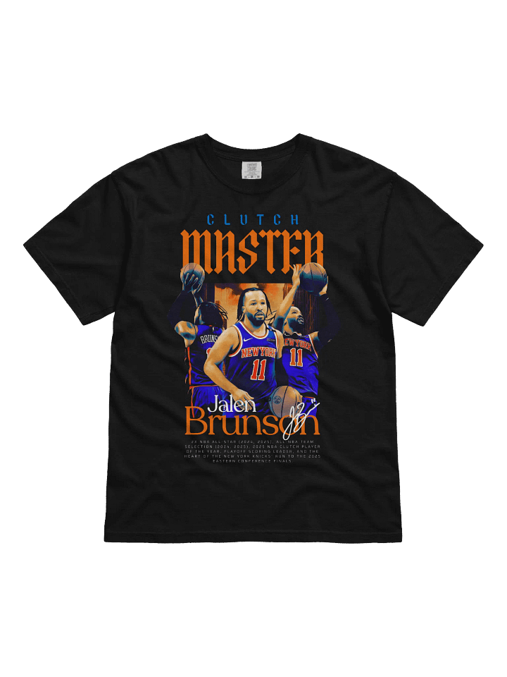 Jalen Brunson 2025 Clutch Player & All-NBA T-Shirt – Knicks Eastern Conference Finals Tee product image (1)