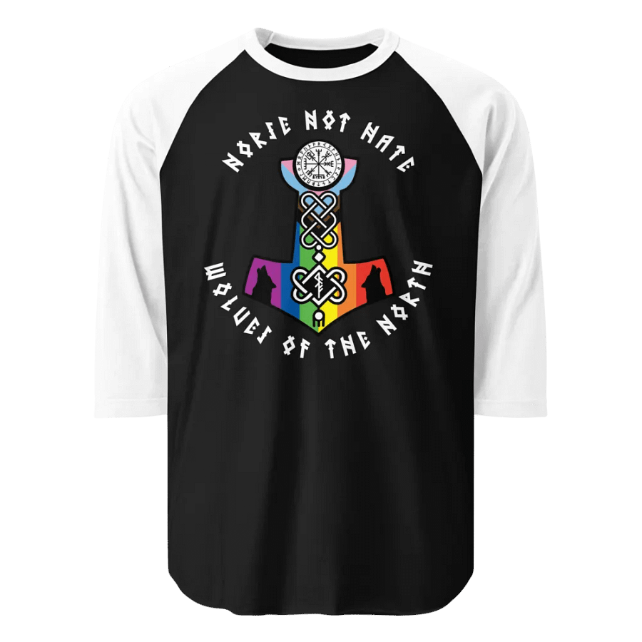 Wolves of the North Kindred - Norse Not Hate - Raglan Shirt product image (1)
