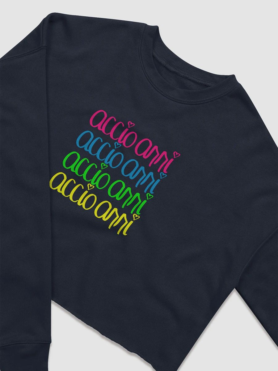Signature Long-sleeve Crop Sweatshirt (Multicolor) product image (2)