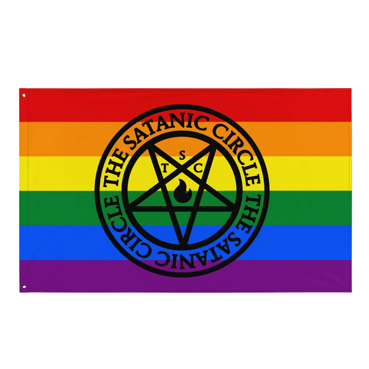The Satanic Circle - Indoor Pride Flag product image (1)