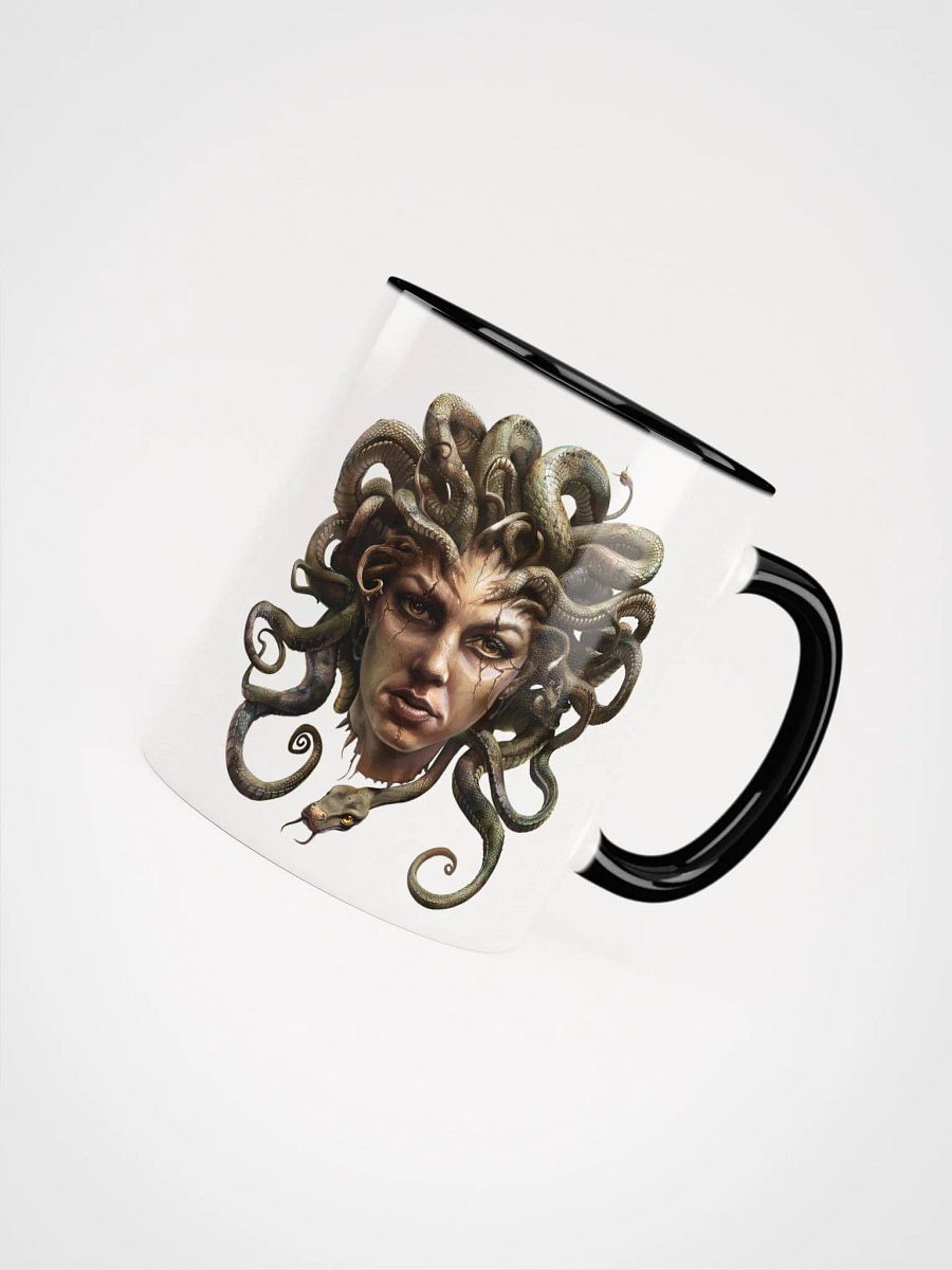 Medusa - The Gorgon - Ceramic Mug with Black Color Inside product image (8)