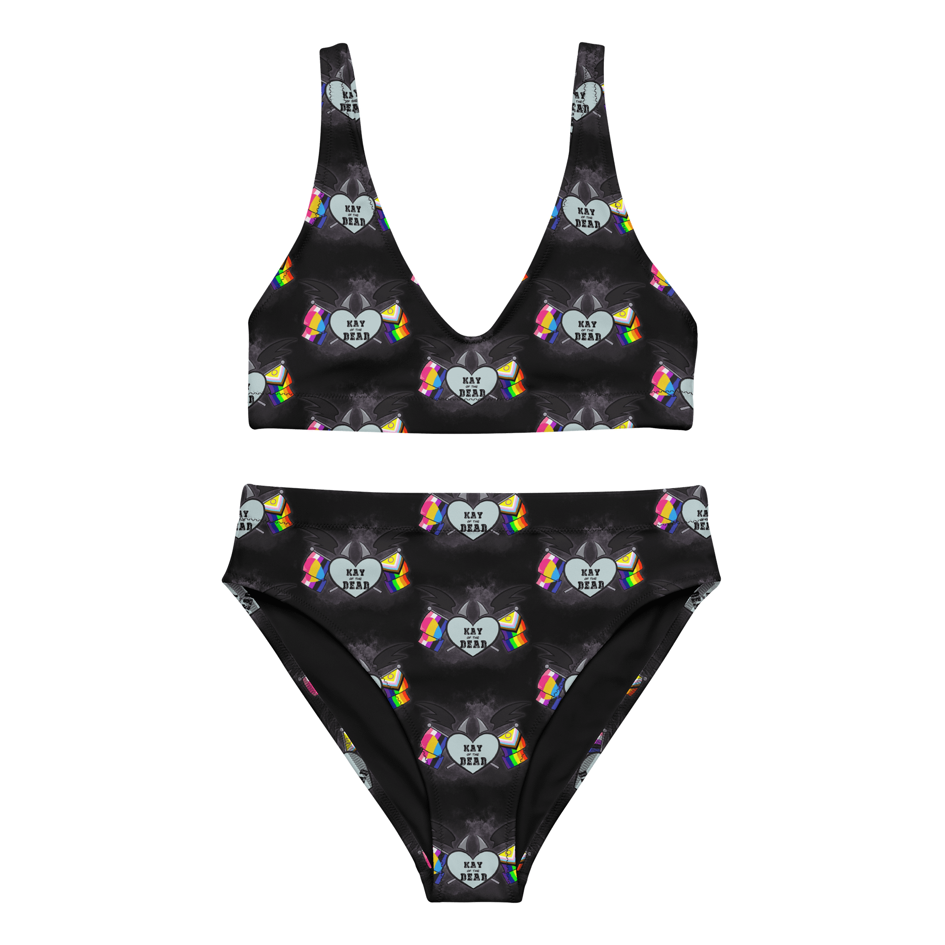 Kay_of_the_Dead Pride Logo High Waisted Bikini product image (1)