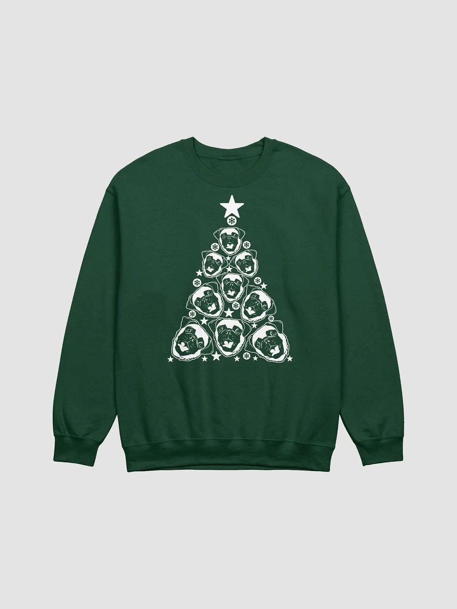 Pug(2) Christmas Tree Sweatshirt Design for Pug Paw-rents product image (13)