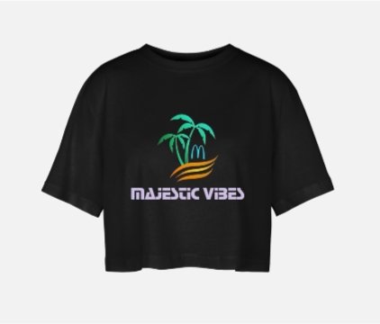 Majestic Vibe - Women's Oversized Cropped T-Shirt product image (1)
