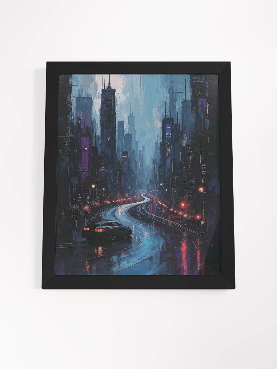 Neon Pursuit Framed Print product image (20)
