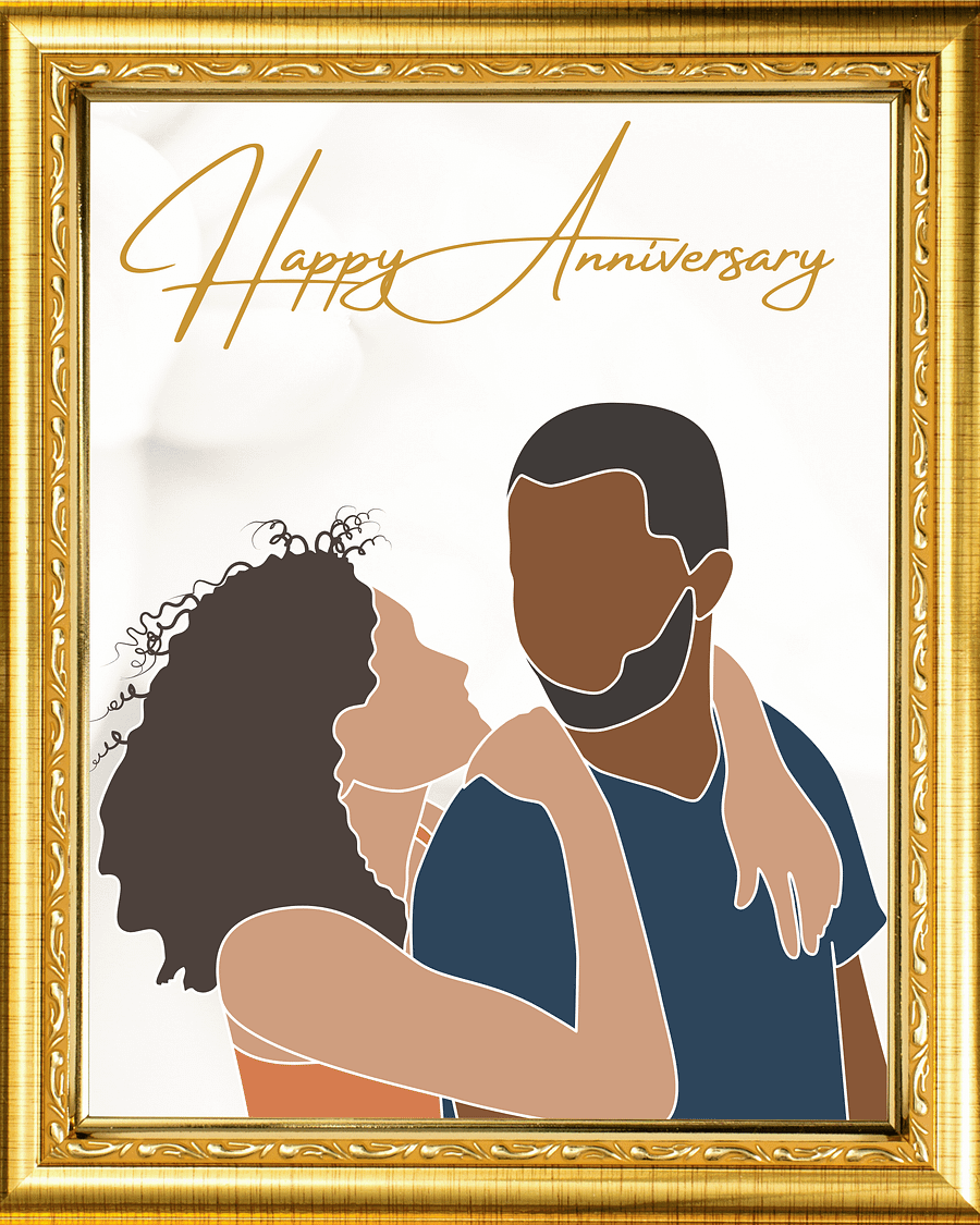 Custom Faceless Couple Portrait product image (6)