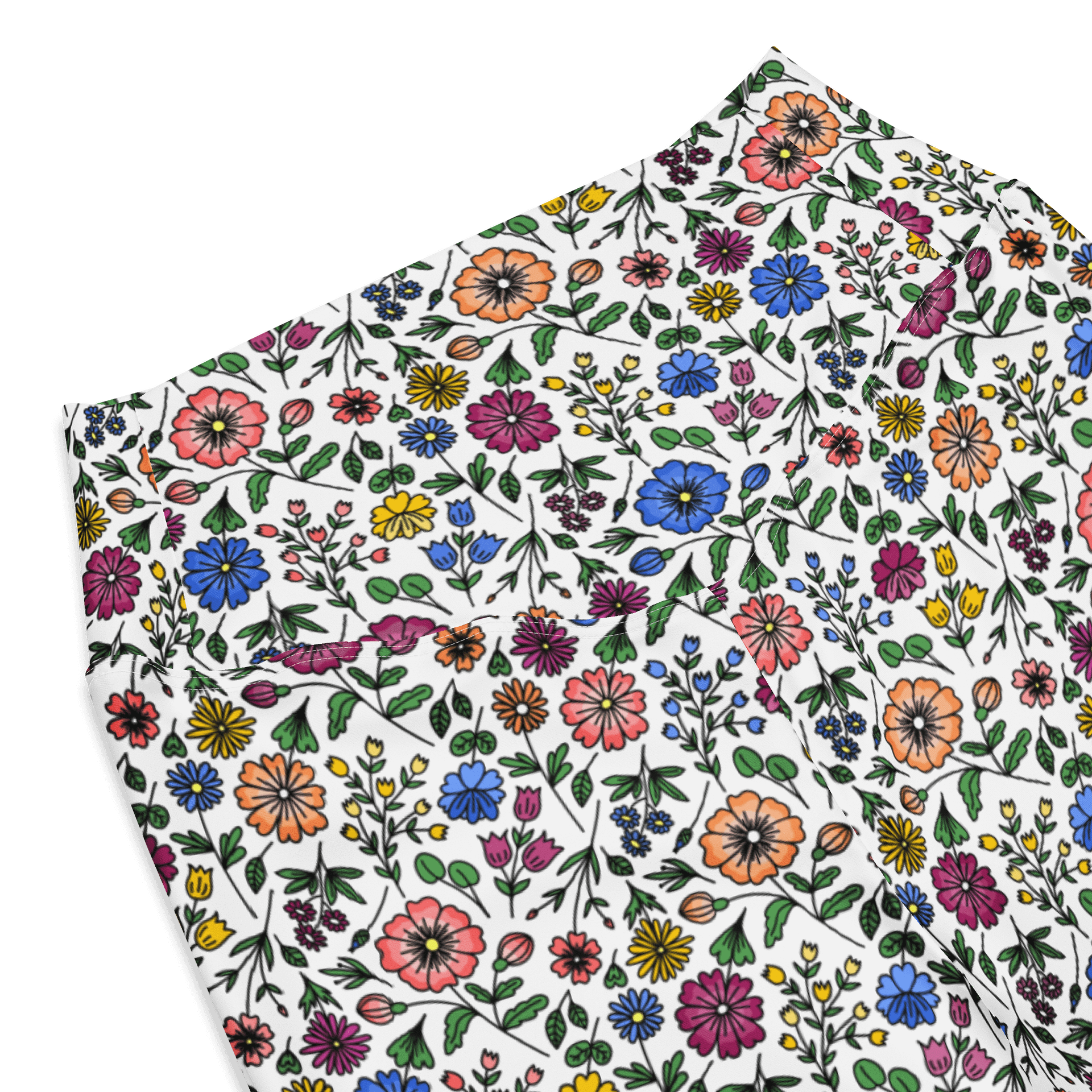 All-Over Print Flare Leggings with Pocket – High-Waisted, Stylish & Comfortable product image (10)