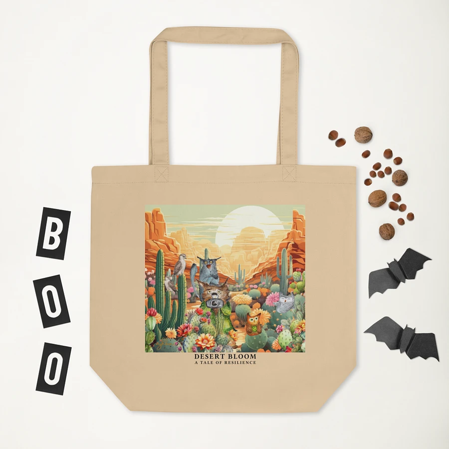 Desert Bloom: A Tale of Resilience Eco Tote Bag (Small) product image (3)