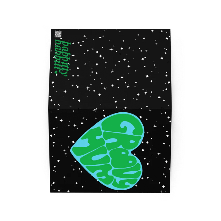 Groovy Mum earth retro portrait greetings card product image (2)