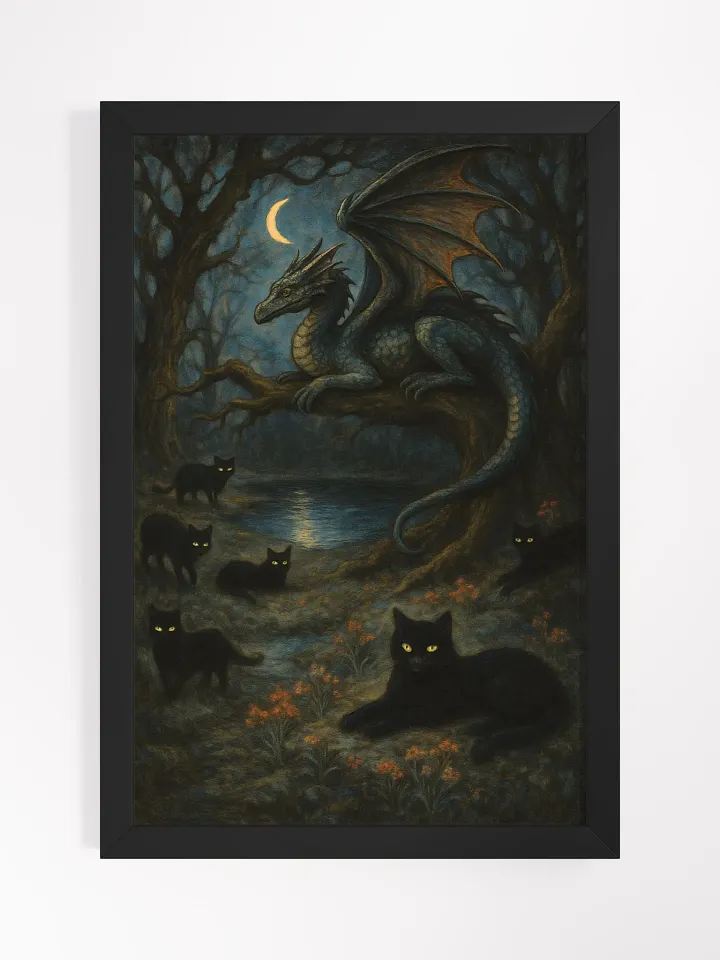 Moonlit Pact The Dragon and the Cats product image (1)