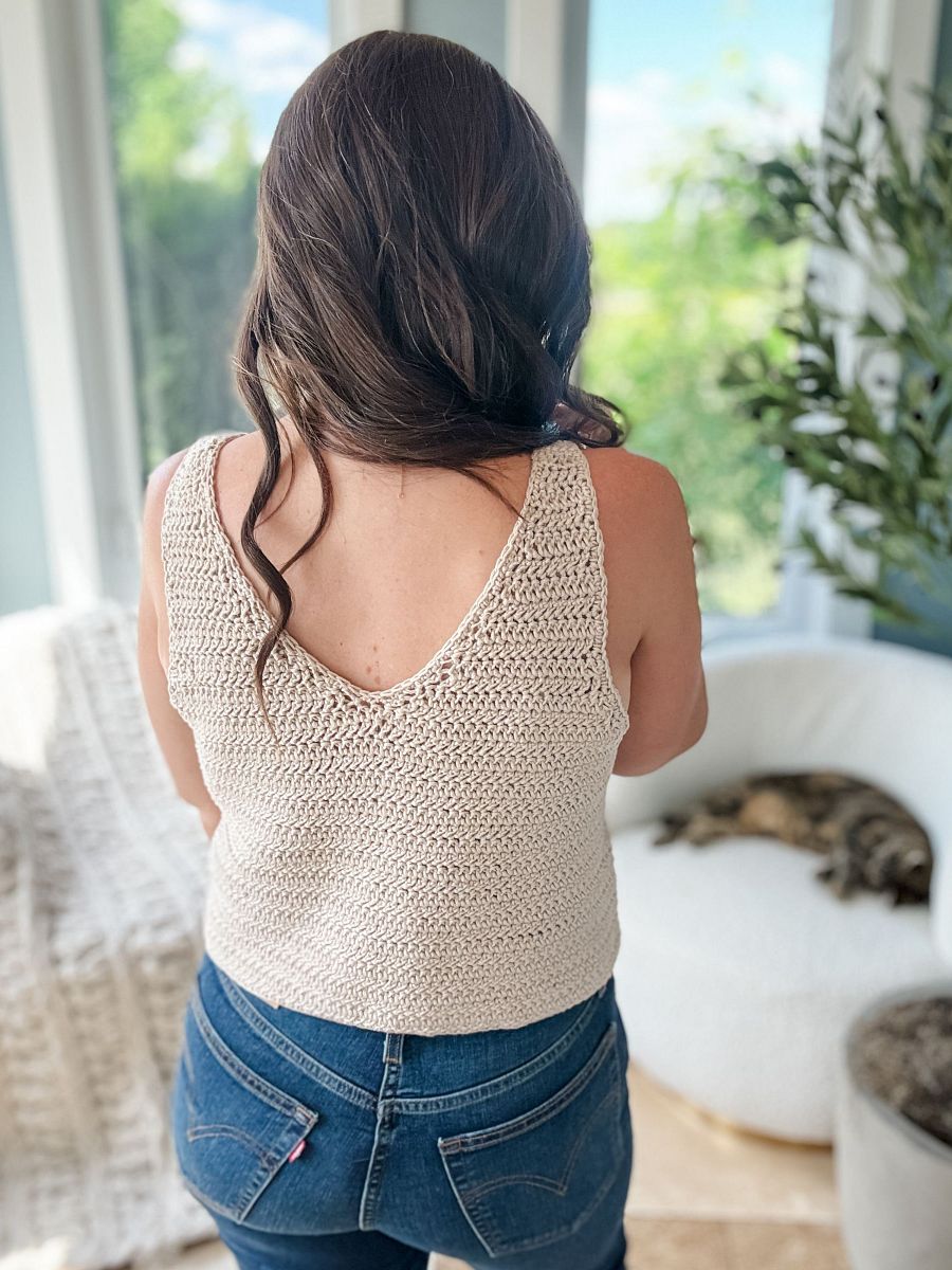 Ruby V Tank Top Crochet Pattern product image (4)