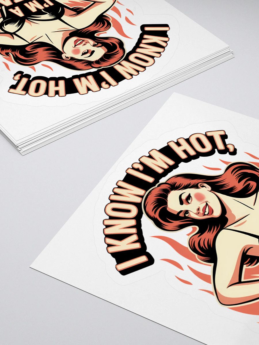 I know I'm Hot Human Design Manifestor Women Sticker product image (10)