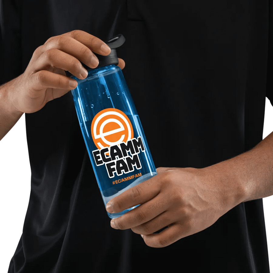 Orange Logo Ecamm Fam Water Bottle product image (8)