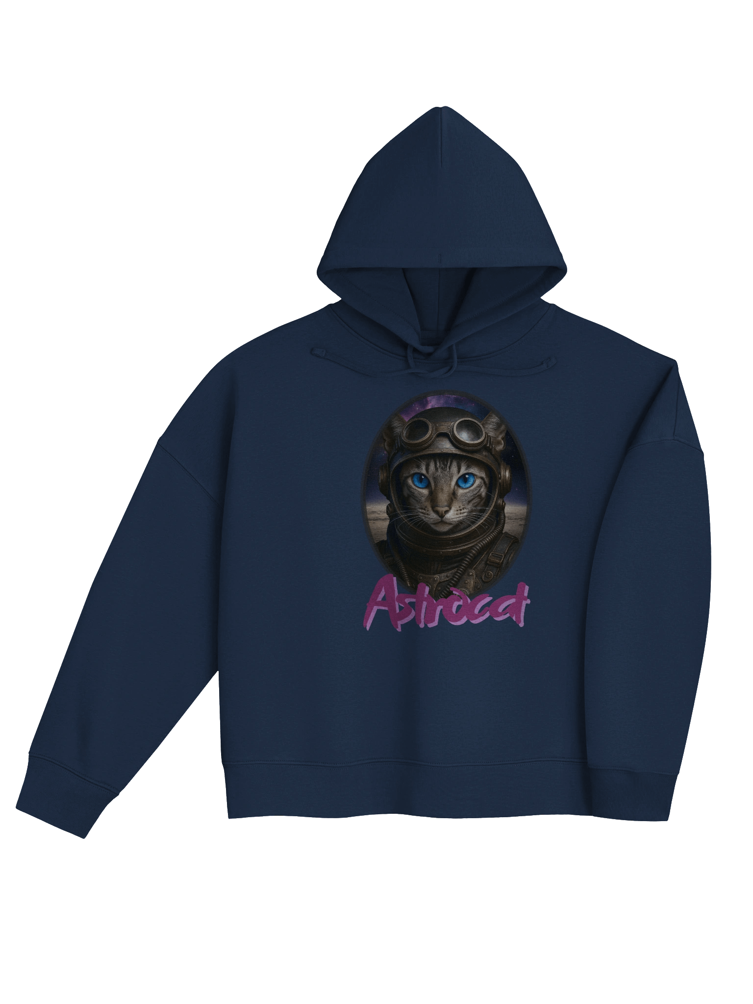 Astrocat hoodie, eco-friendly, organic cotton blend product image (4)