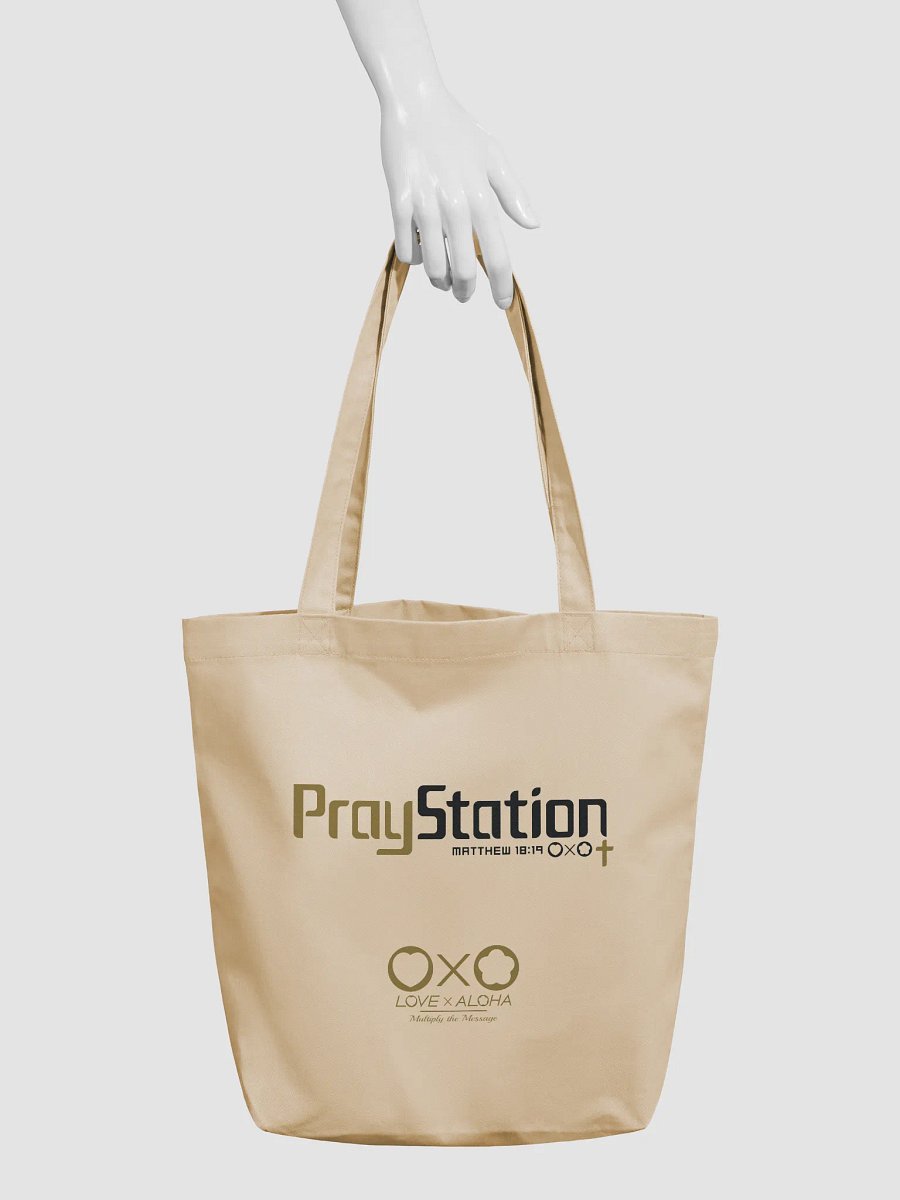 LXA PrayStation Eco Tote Bag - Oyster | Love X Aloha - Faith Collection | Premium Christian Merch product image (3)