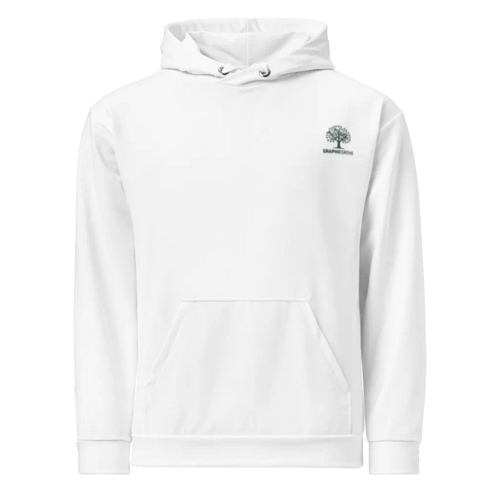 Graphic Grove Unisex Recycled Hoodie with Tree Design - White product image (1)