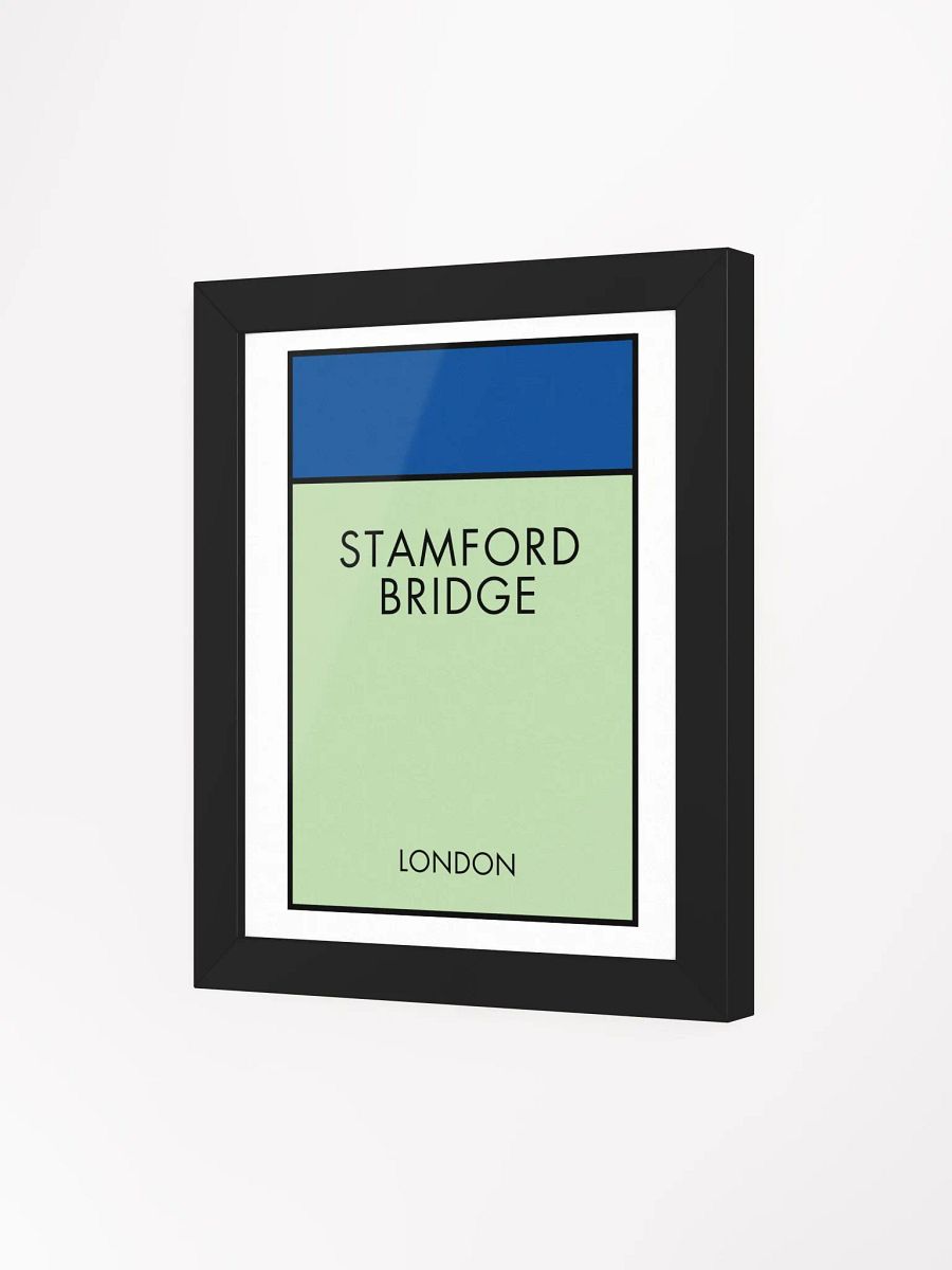 Stamford Bridge London Monopoly Title Art Framed Print product image (3)