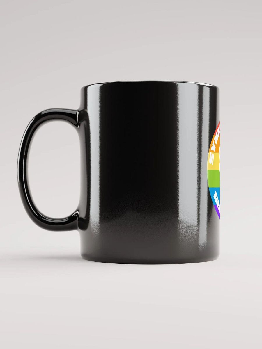 Synesthesia Records Rainbow Logo Mug BLK product image (5)