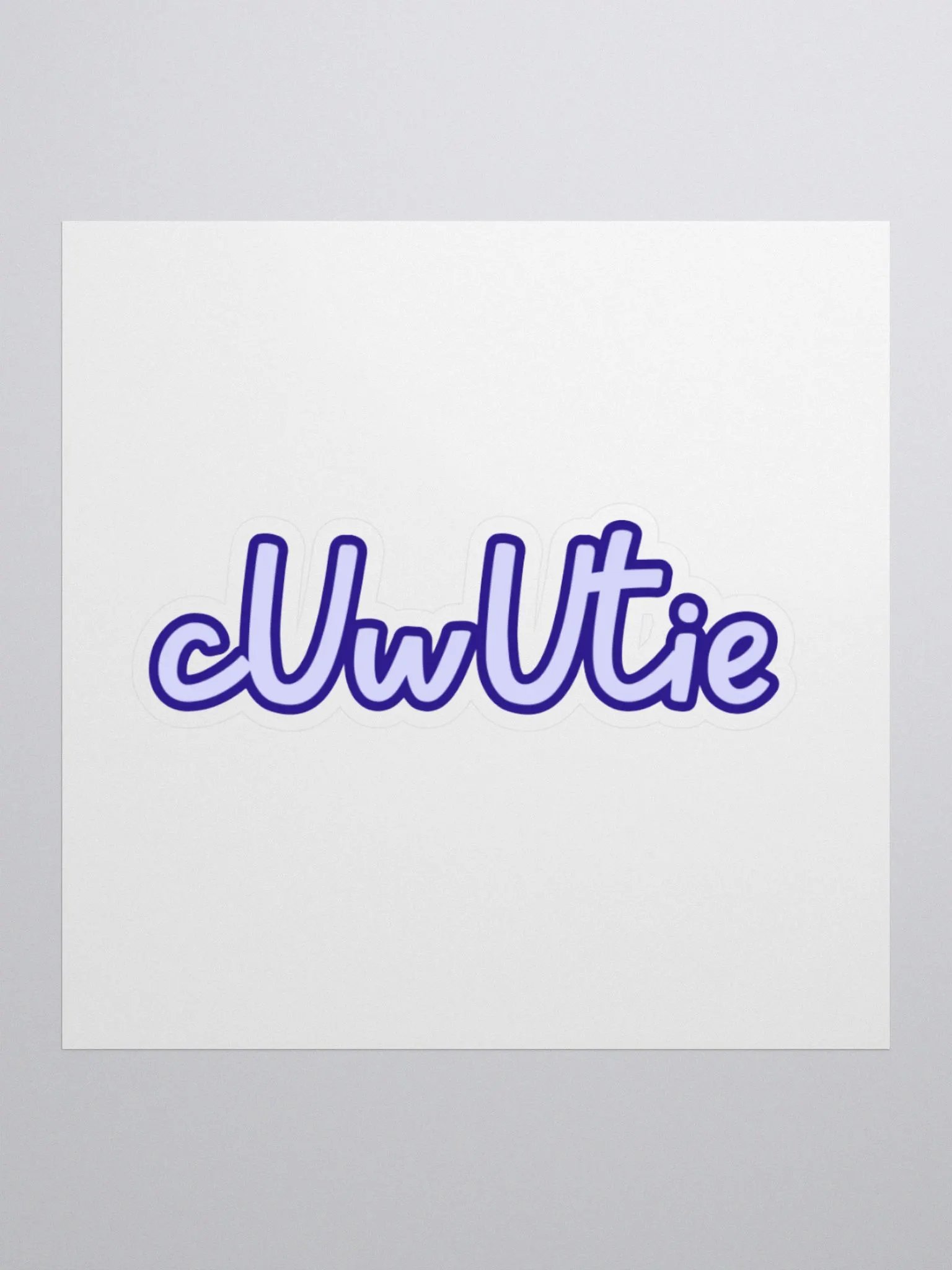 cUwUtie Sticker, Blue product image (2)