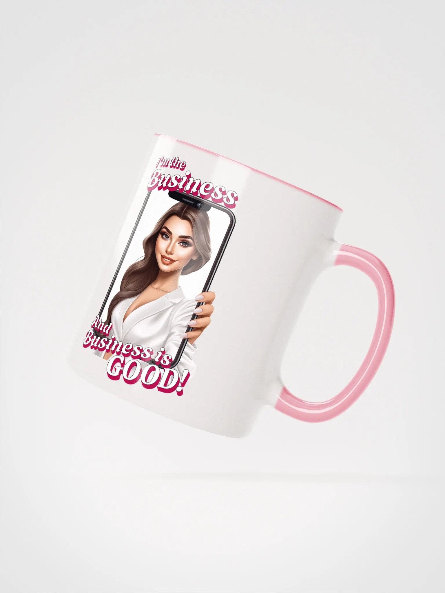 I'm The Business - Social Media Influencer - Ceramic Mug with Color Inside - v3 product image (4)