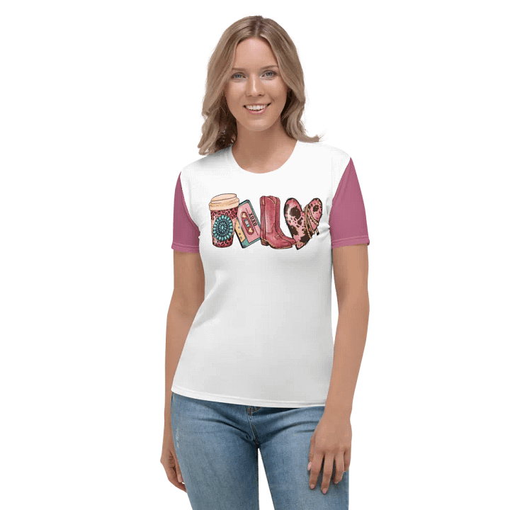Crew Neck T-Shirt with a dope graphic product image (1)