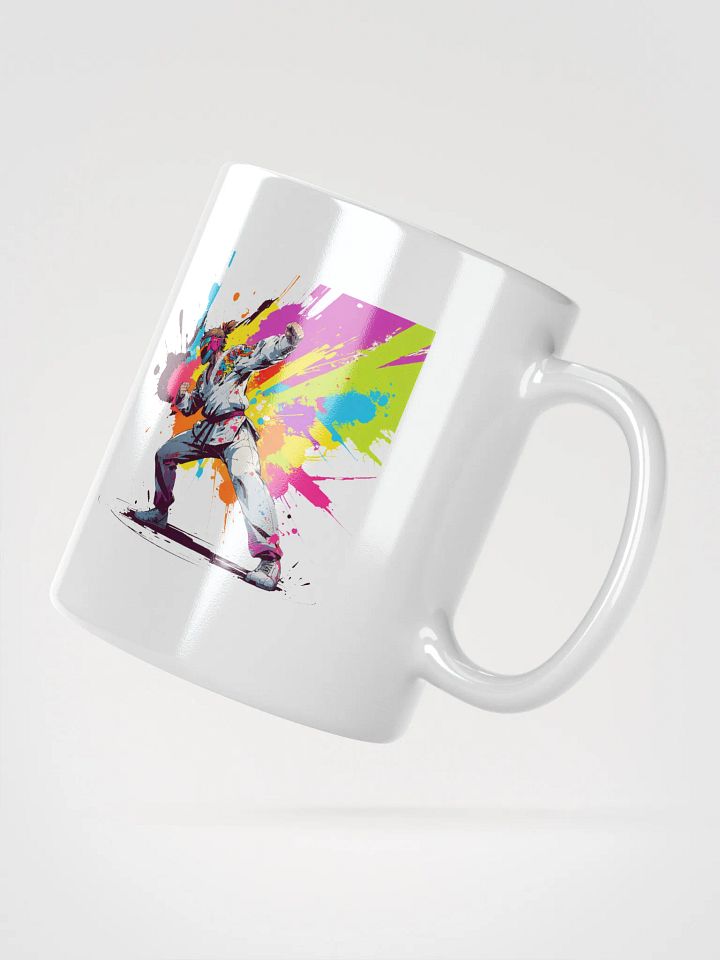 White Glossy Mug ( D_0144_Color Kick Taekwondo Boy of the Streets ) product image (4)