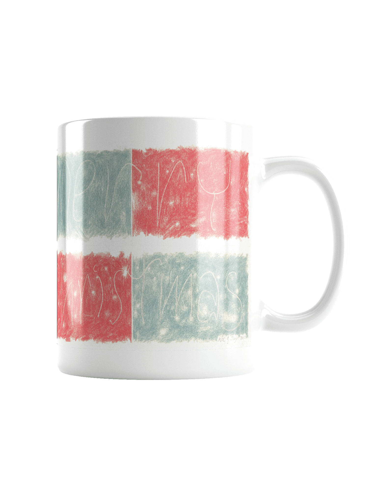 Merry Christmas x2 White Glossy Mug product image (2)