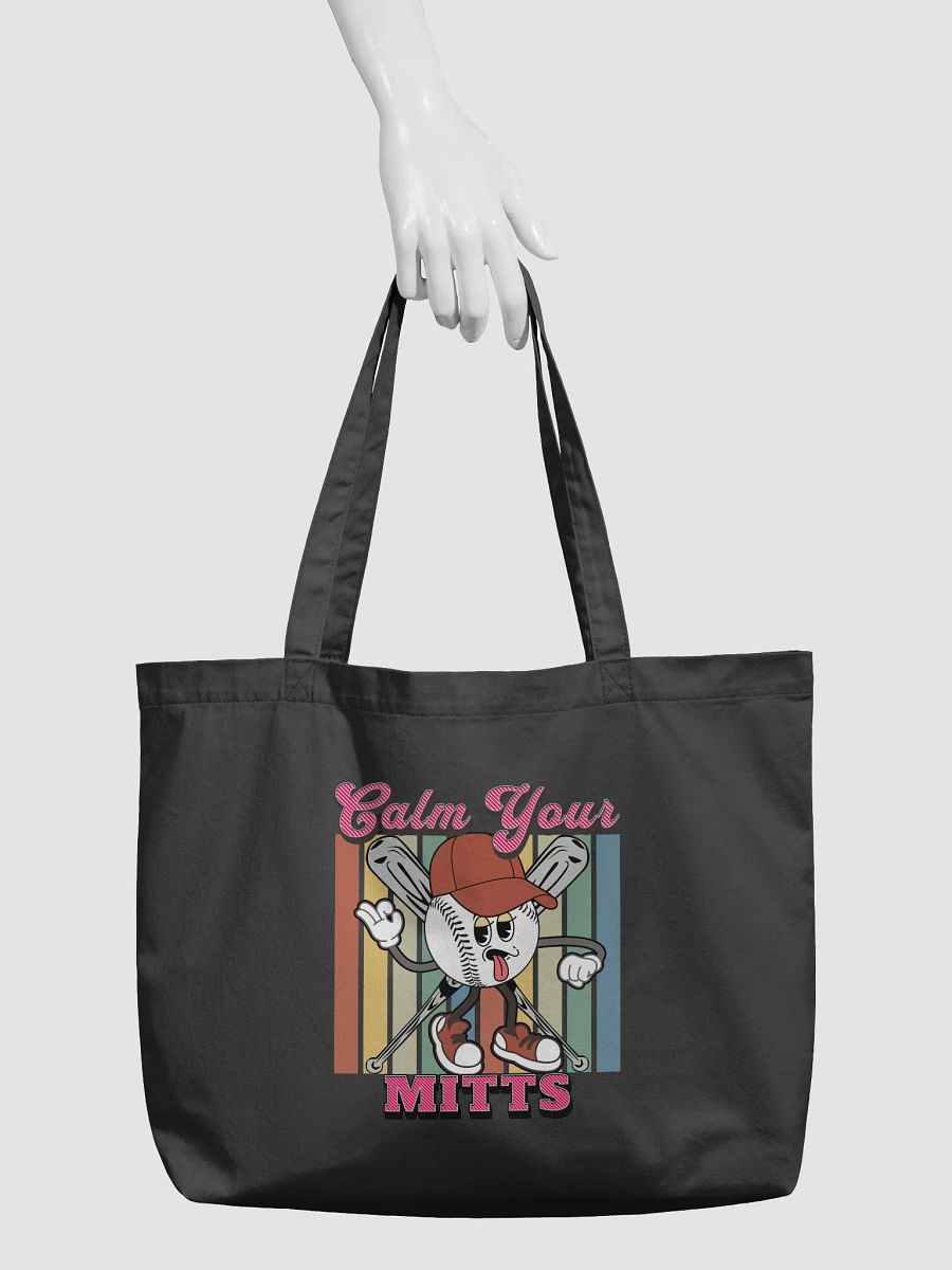 Calm Your Mitts Baseball Playful Tote Bag product image (3)