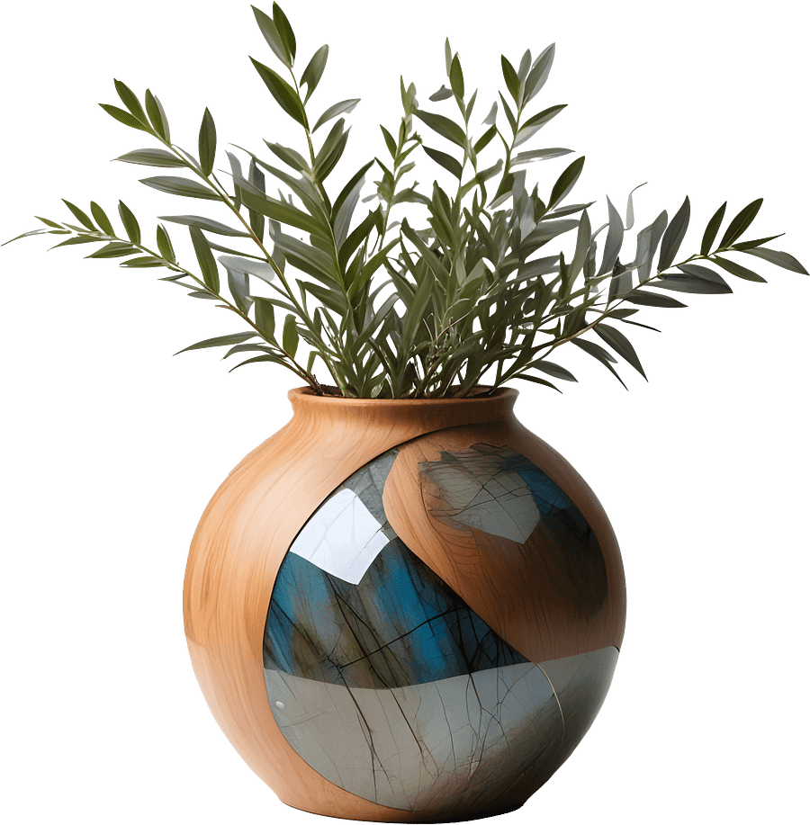 Celestial Grace – Boho Chic Vase PNG product image (1)