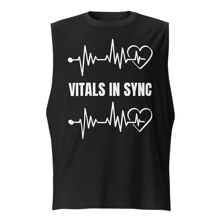 Soundwave ,heartbeat, vitals signs, Muscle Tank product image (1)