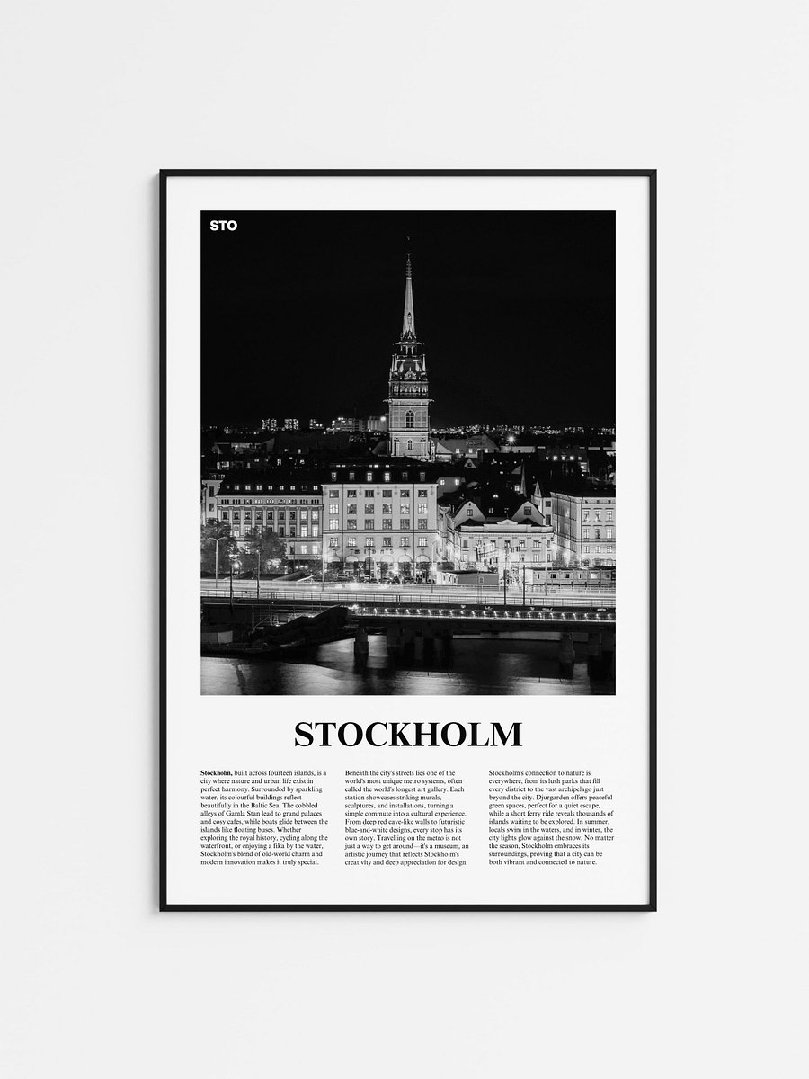 Stockholm 03 Newspaper Poster product image (1)