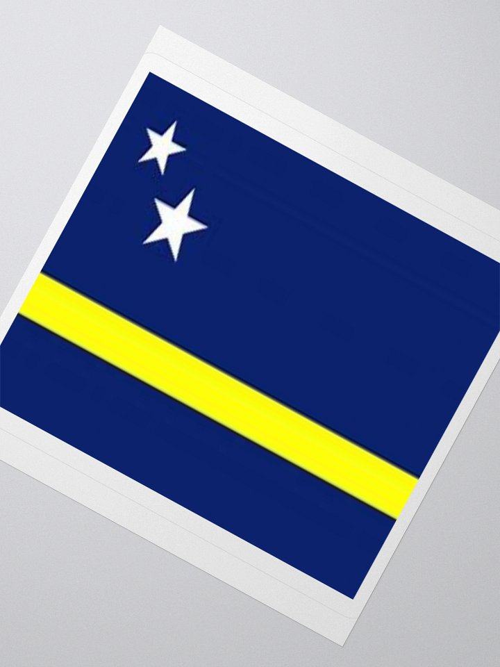 Curaçao Flag Sticker | Two Stars Design | Durable Vinyl | 3 Sizes product image (4)