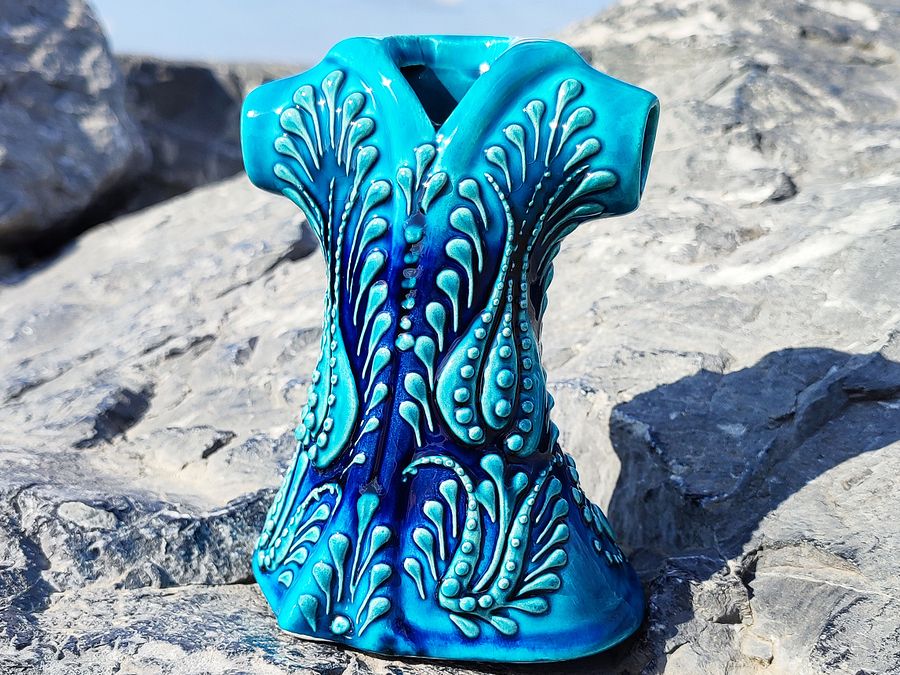 Handmade Home Ceramic Decor, Turkish Kaftan – Unique Artisanal Accent Piece product image (5)